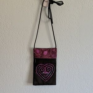 ✨Small black and purple crossbody bag
